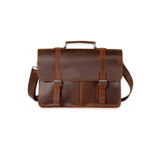 Dolwear Men's Genuine Leather Business Messenger Bag